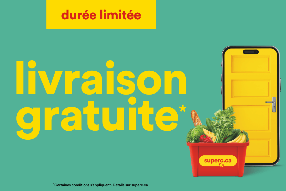Profite de la livraison gratuite pour une durée limitée