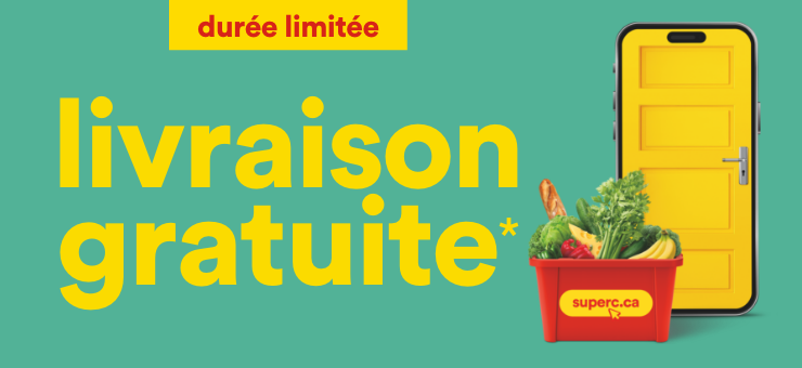 Profite de la livraison gratuite pour une durée limitée