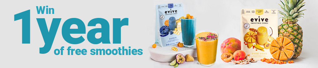 Evive Contest: Win a year of free smoothies