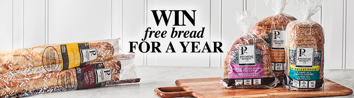 Win free bread from Première Moisson for a year