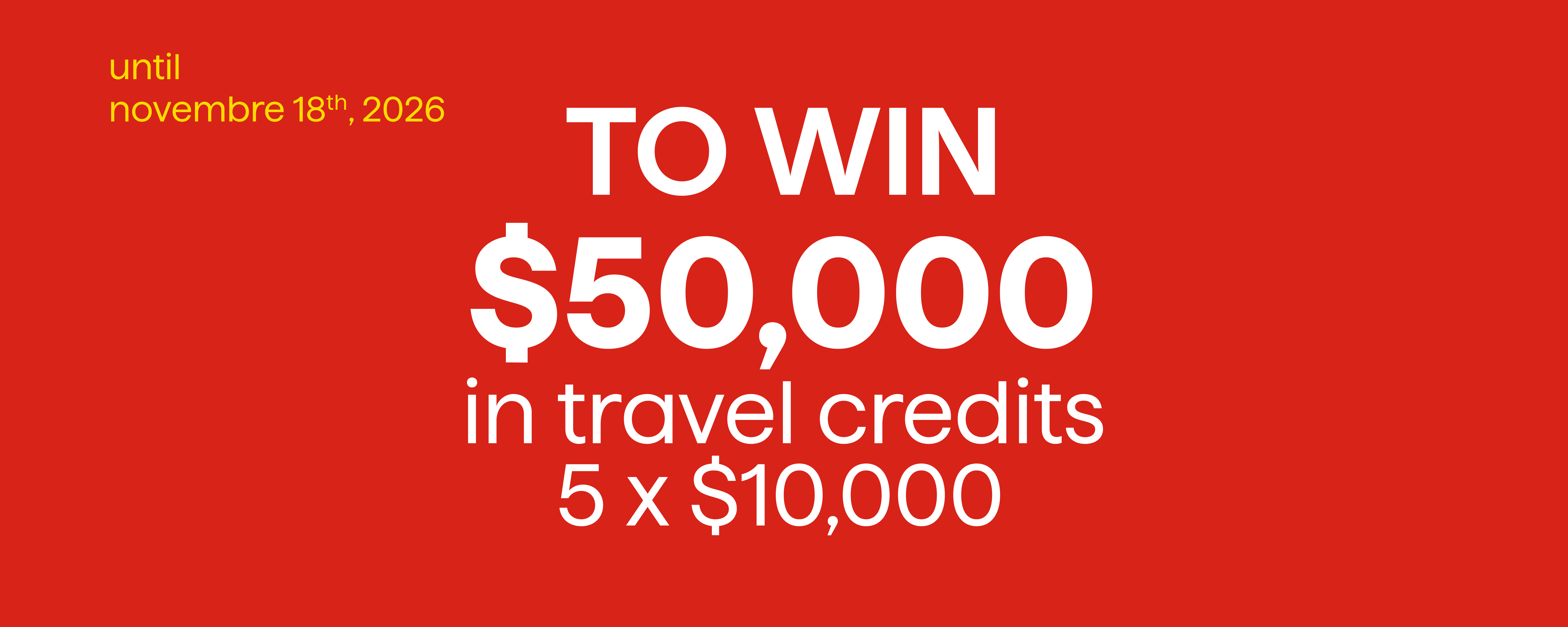 Take off Super C contest - Until november 18th, 2026