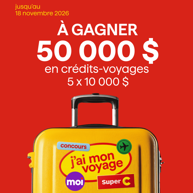 Concours j'ai mon voyage - jusqu'au 18 novembre 2026