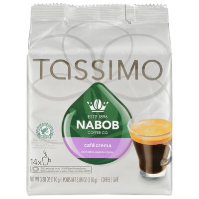 Produit: Dosettes T-Discs de Café crema, Nabob