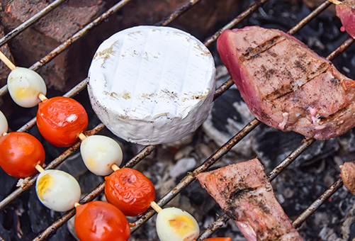 Super grilled baked brie